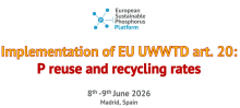 Implementation of EU UWWTD art. 20: P use and recycling rates. 8-9 June, Madrid, Spain