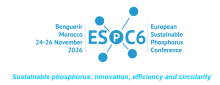 Benguerir Morocco, 24-26 November 2026. ESPC6 - European Sustainable Phosphorus Conference. Sustainable phosphorus: innovation, efficiency and circularity