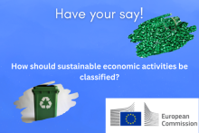 Have your say - How should sustainable economic activities be classified? The European Commission logo