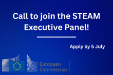 Call to join the STEAM Executive Panel! Apply by 5 July. European Commission logo