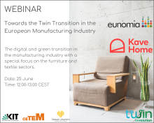 TwinRevolution webinar announcement with an image of an armchair